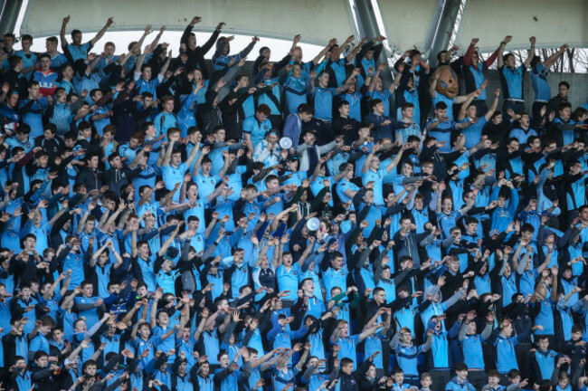 St Michael's fans during the game