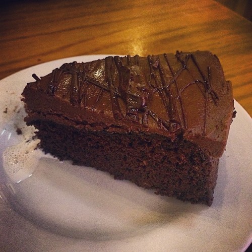 Chocolate and Aubergine cake!