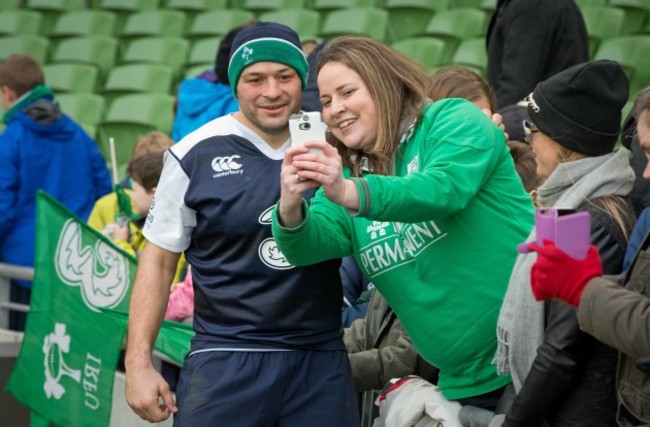 Rory Best with fans