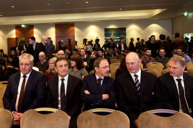 Warren Gatland, Guy Noves, Jacques Brunel, Vern Cotter and Joe Schmidt