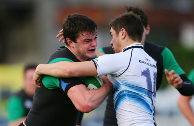 James Ryan is tackled by Brian Mollen