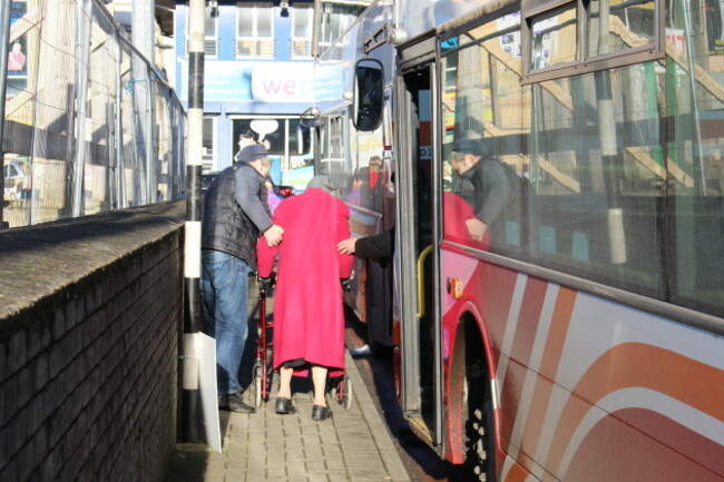 Granny at bus