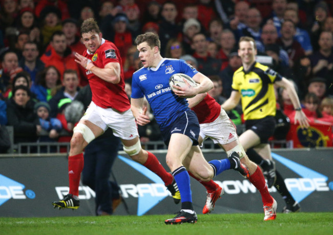 Garry Ringrose chased by Jack O'Donoghue