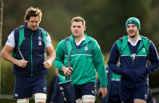 Mike McCarthy, CJ Stander and Stuart McCloskey