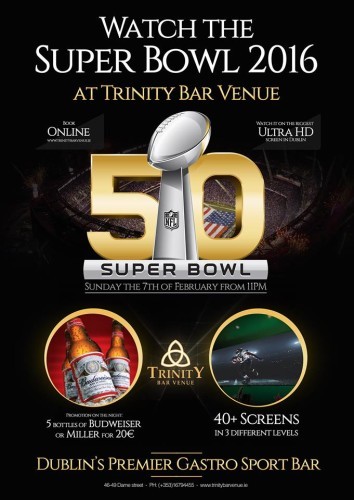 Super Bowl 50 Trinity Bar