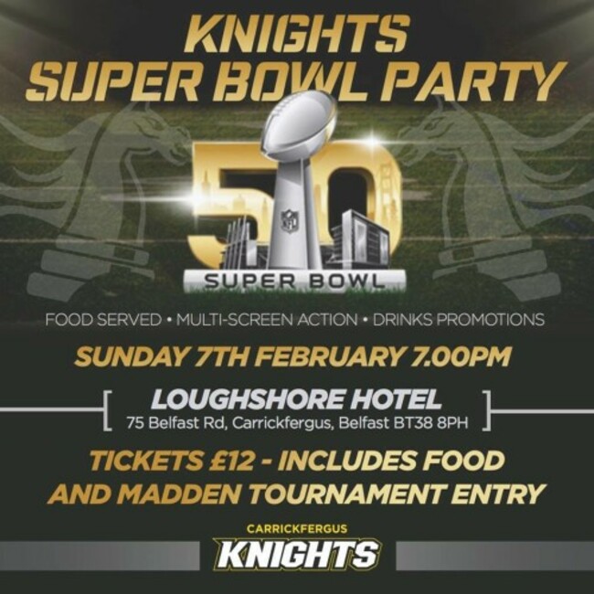 Super Bowl 50 Carrickfergus