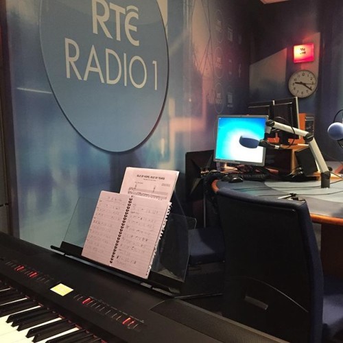 All set to go on @rteradio1 for a couple of songs