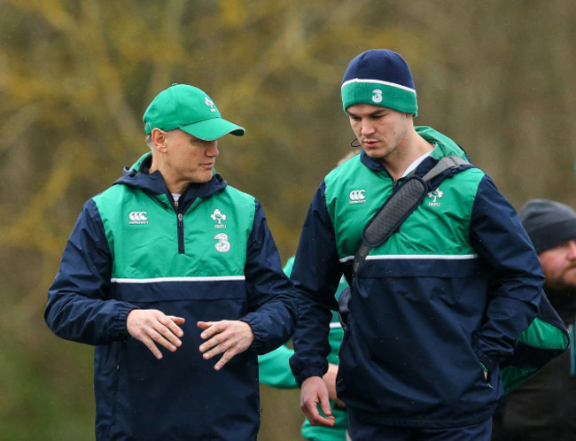 Joe Schmidt and Jonathan Sexton