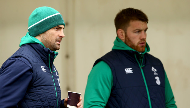 Rob Kearney and Sean O'Brien sit out training