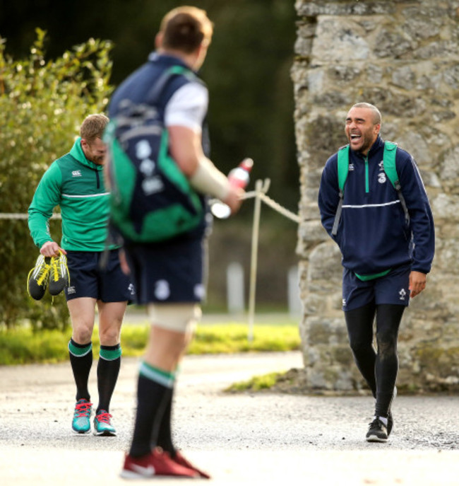 Keith Earls and Simon Zebo