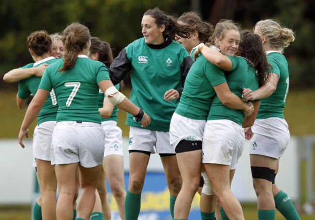 Ireland players celebrate