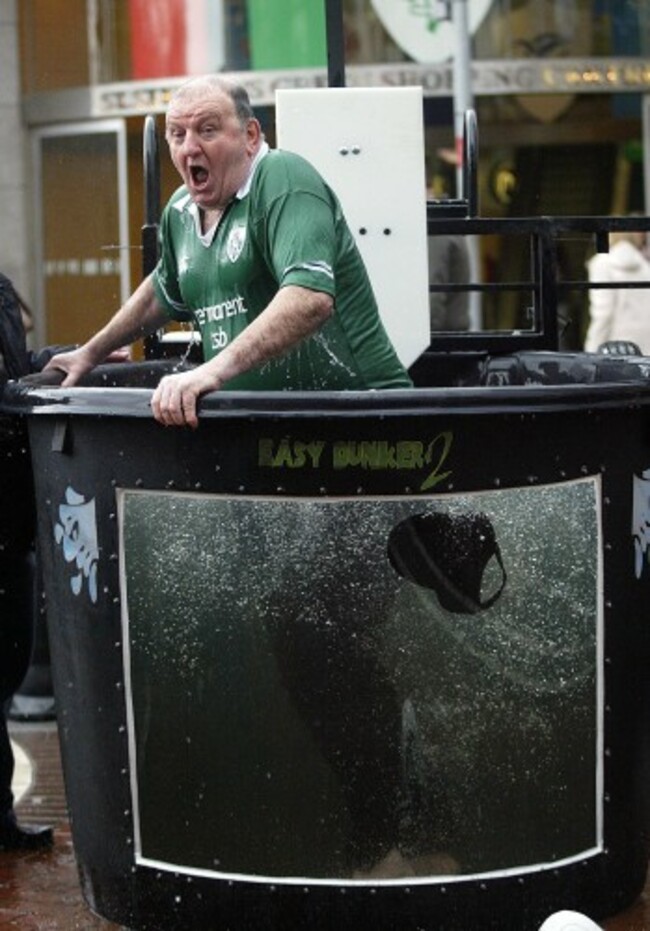 George Hook gets dunked 24/2/2005