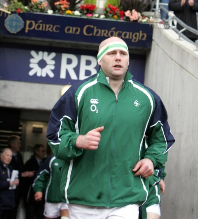 John Hayes runs out into Croke Park 11/2/2007