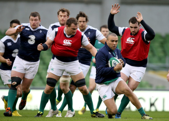 Simon Zebo with James Cronin