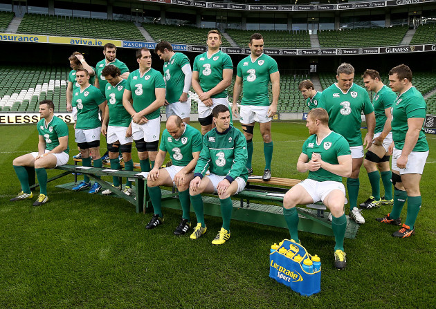 The Ireland team before the team photo
