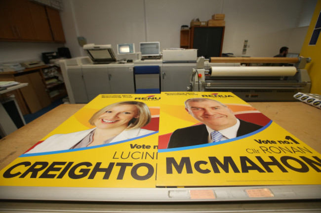 28/10/2015. Renua Ireland Election Campaigns Posters