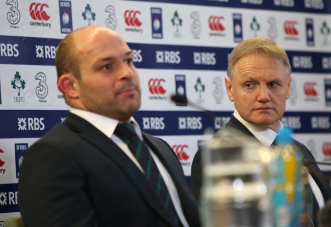 Joe Schmidt with Rory Best