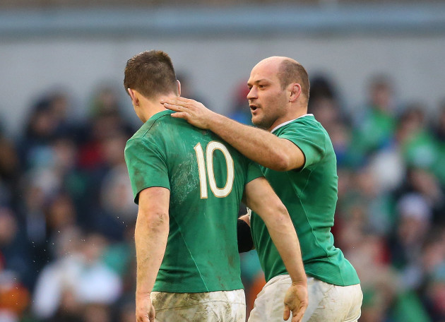 Jonathan Sexton and Rory Best