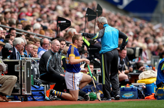 Noel McGrath introduced as a second half sub