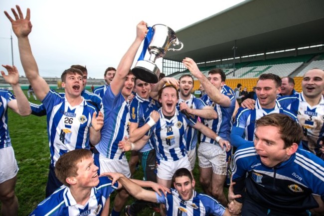 Ballyboden St Enda's players celebrate with the cup