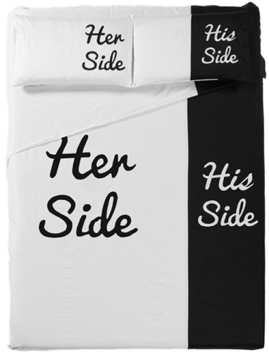 -6-pieces-lot-High-Quality-Personality-Lovers-Cotton-Bedding-Set-Her-Side-His-Side
