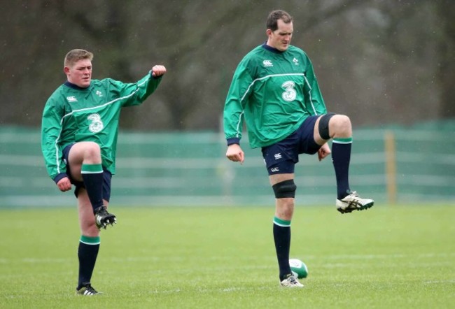 Tadhg Furlong and Devin Toner