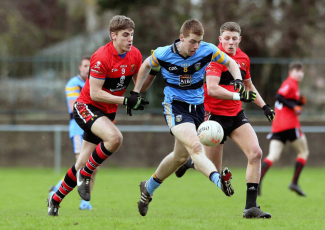 Ian Maguire and Conor Cox tackle Barry O'Sullivan