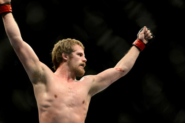 Gunnar Nelson celebrates winning