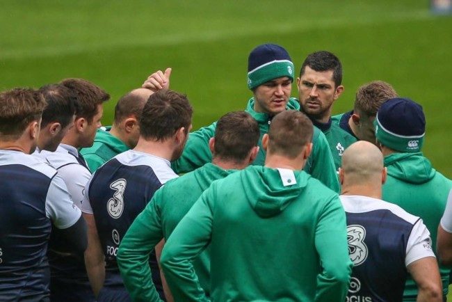 Jonathan Sexton and Rob Kearney