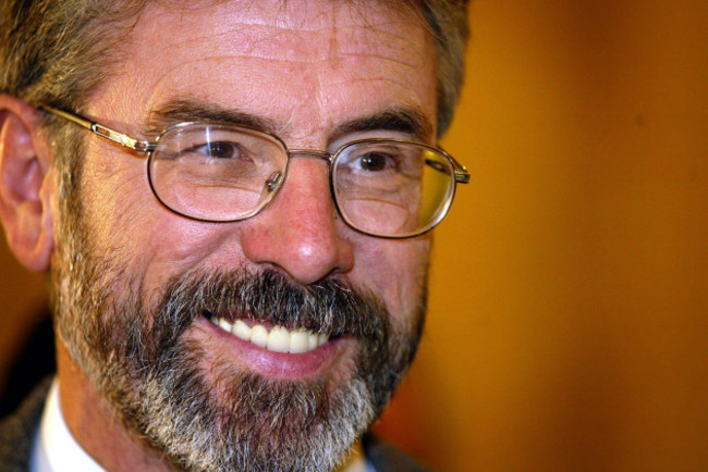 Sinn Fein president Gerry Adams