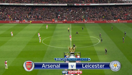 Arsenal Leicester Kick off