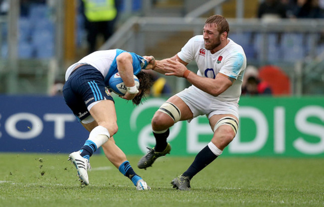 Chris Robshaw with Michele Campagnaro