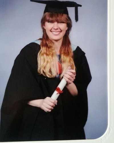 So my official graduation photos have arrived and I have no eyes thanks to the mortar board and my fringe! Im so annoyed haha, least my hair looks okay :) #graduation #graduationphoto #graduationofficialphoto #fringeproblems #motarboard #problems #chineseeyes
