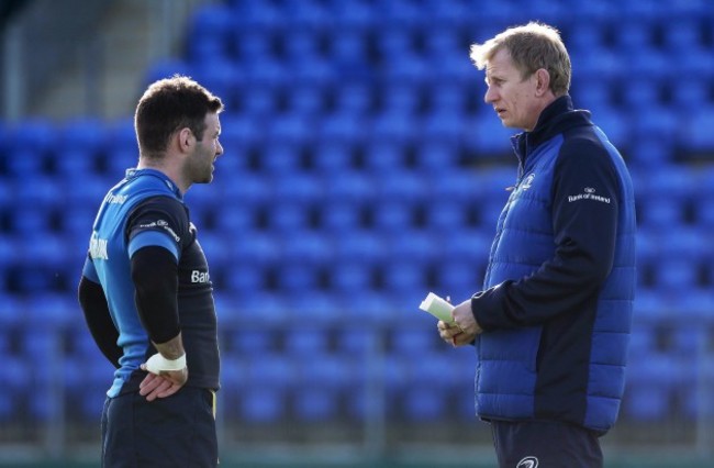 Fergus McFadden with Leo Cullen