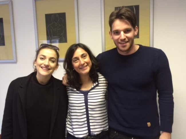 India Mullen(Katie), Beatrice Cronin (Treoir) and Adam Weafer (David)