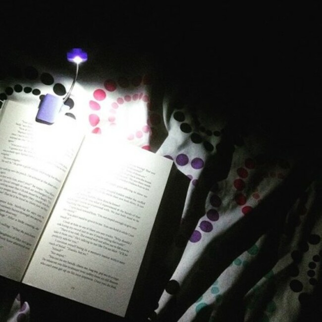 Finally got this book light for only $4!!! Totally worth it!! :) #booklight #booklover #bookstagram #perfect #night #book #readinginthedark #finally #love