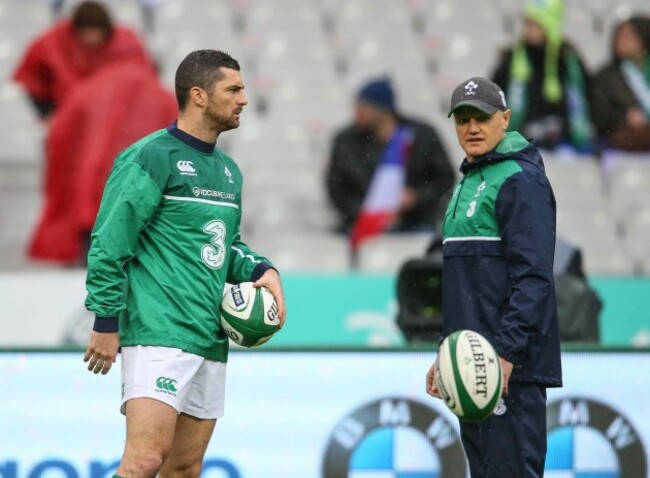 Rob Kearney with Joe Schmidt