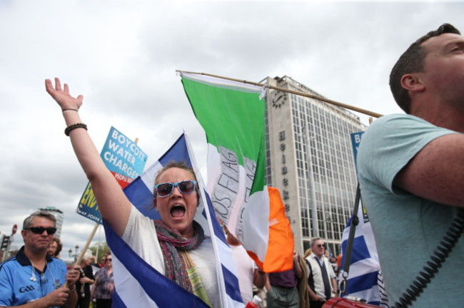 Water charges protest