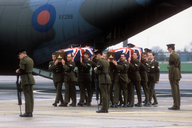 Military - Repatriation - Royal Signals - Corporals David Howes and Derek Wood - RAF Northolt