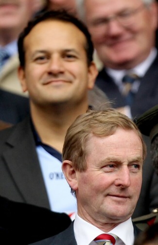 Leo Varadkar and Enda Kenny
