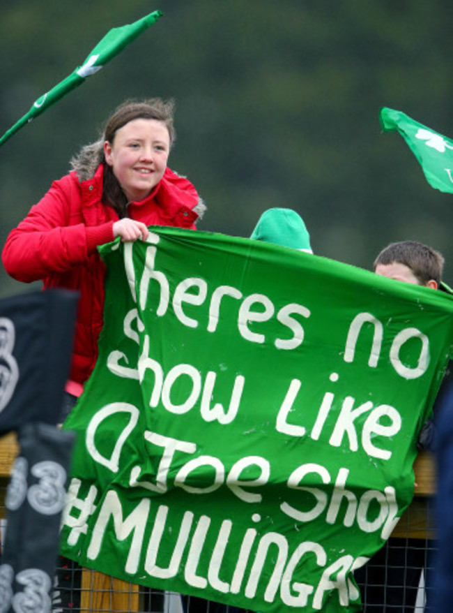 Ireland supporters at the open training session