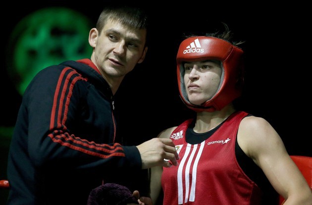 Katie Taylor with Lee Taylor
