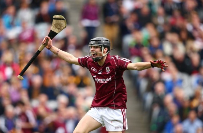 Sean Loftus celebrates at the final whistle