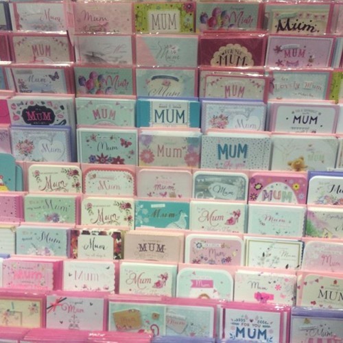 I swear they are all the same bloody card! Lacking creativity card factory. #mothersday #cards #boring #soppy #smh