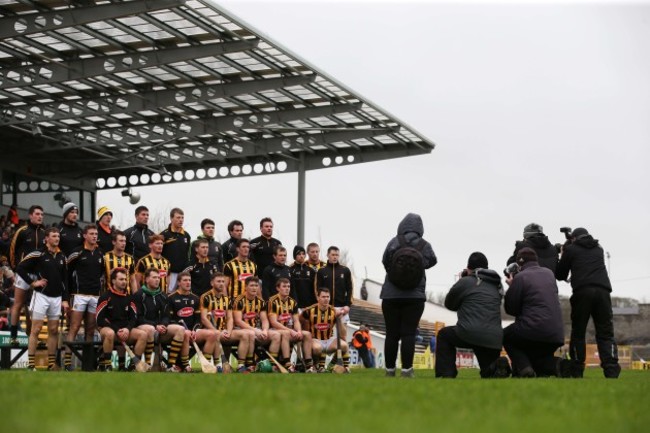 Kilkenny team pose for the pre match photograph