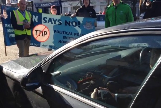 GAA Football All Ireland Senior Championship Final  Dublin vs Kerry Minister for Transport, Tourism and Sport Leo Varadkar and Taoiseach Enda Kenny  Mandatory Credit &copy;INPHO/James Crombie