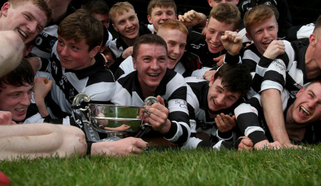 The Kieran's team celebrate with the cup