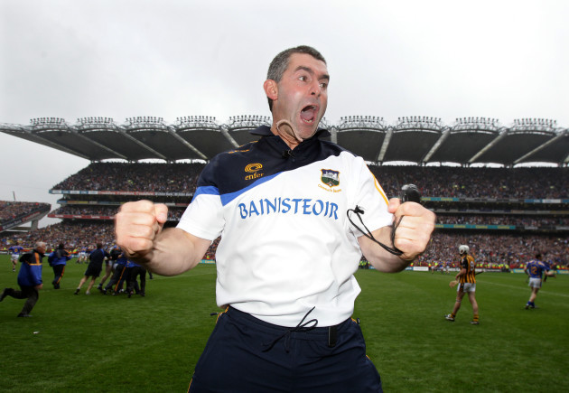 Liam Sheedy celebrates at the final whistle