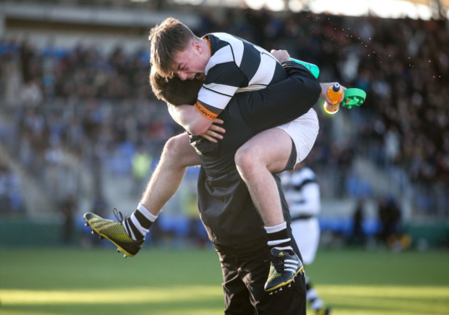 David Hawkshaw celebrates at the final whistle