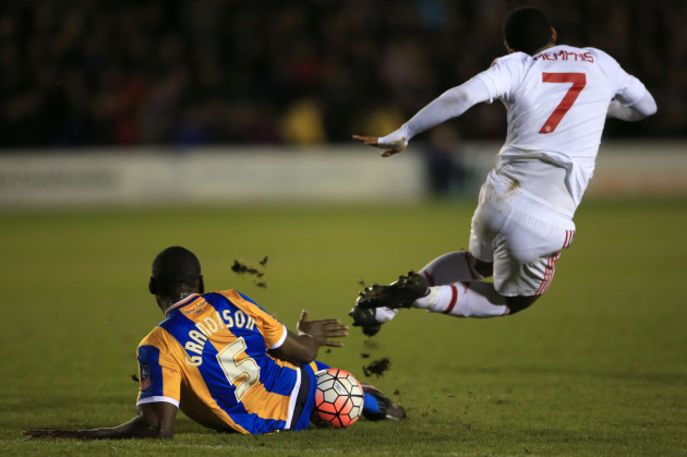 Shrewsbury Town v Manchester United - Emirates FA Cup - Fifth Round - New Meadow
